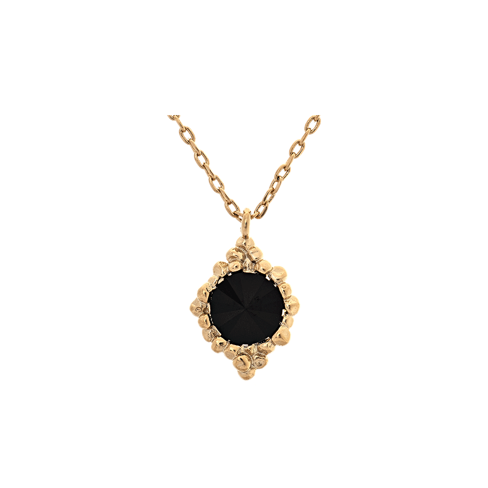 Miss Bonnie necklace - Jet (Gold)