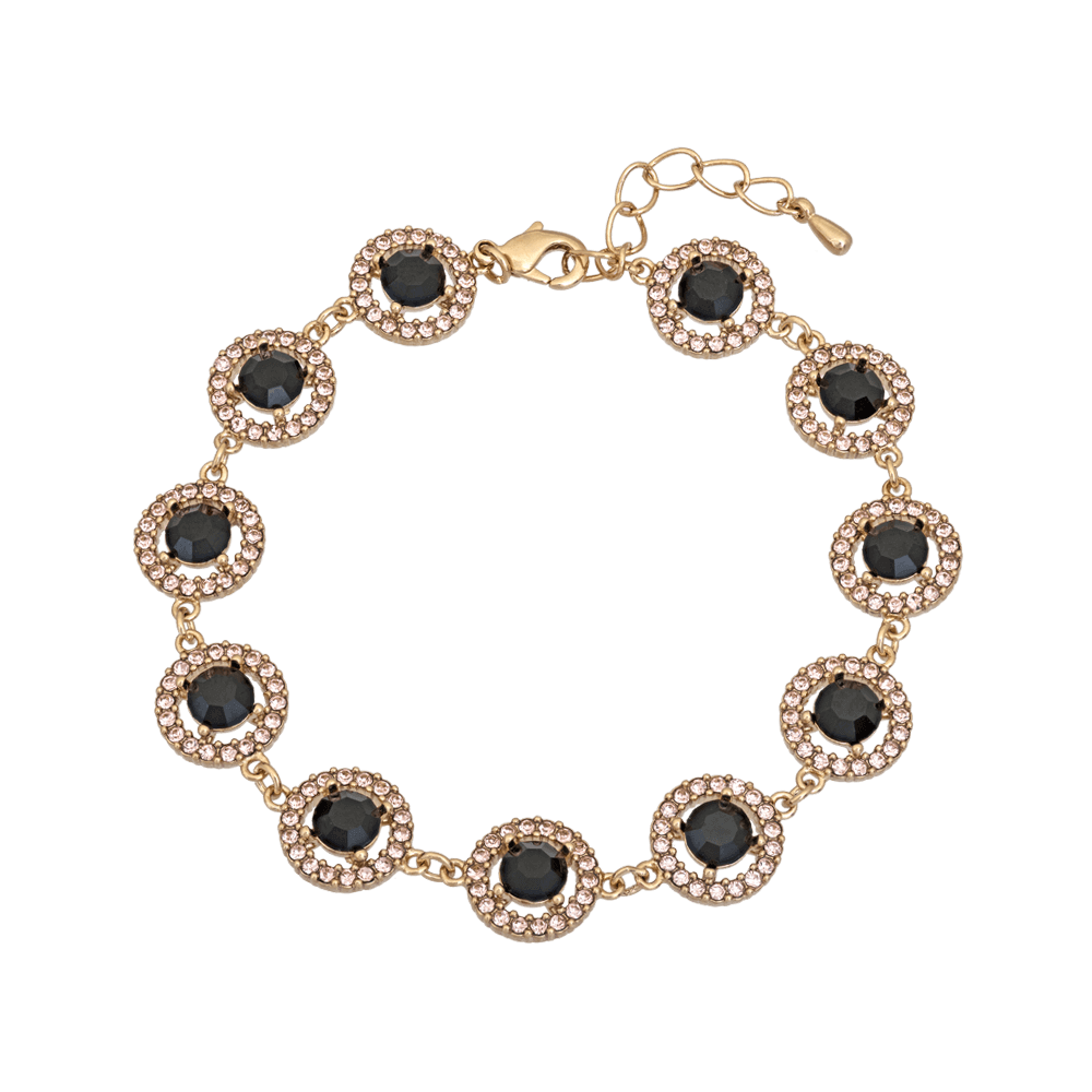 Miranda bracelet - Jet (Gold)