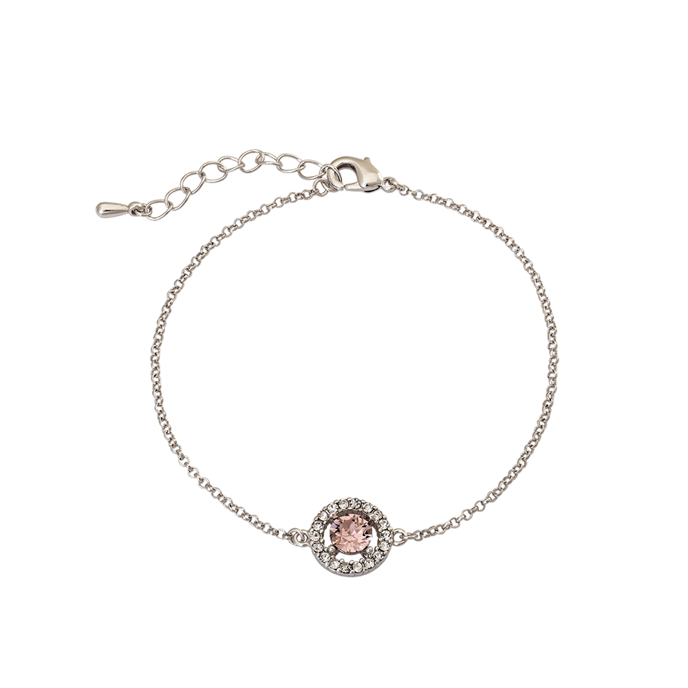 Miss Miranda bracelet - Vintage rose (Silver)