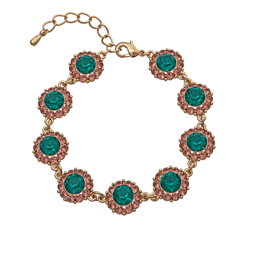 Sofia bracelet - Pink emerald