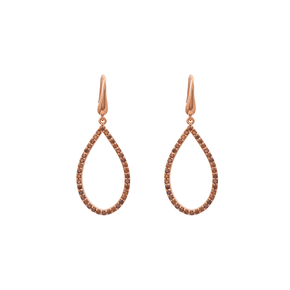 Kennedy earrings - Smoked topaz