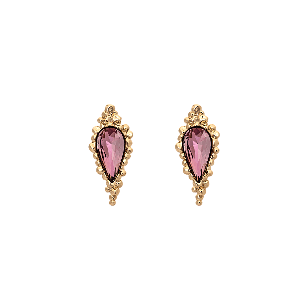 Ethel earrings - Antique pink
