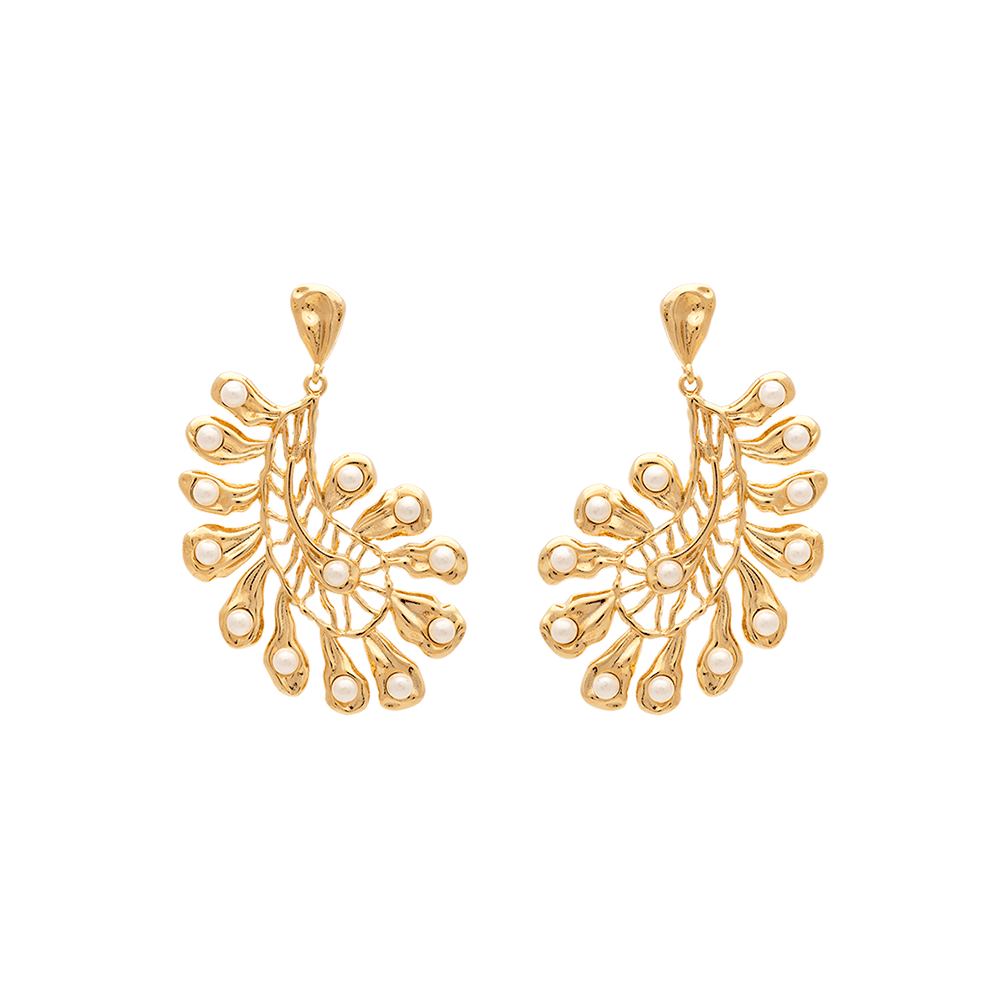 Zoe earrings pearl - Ivory