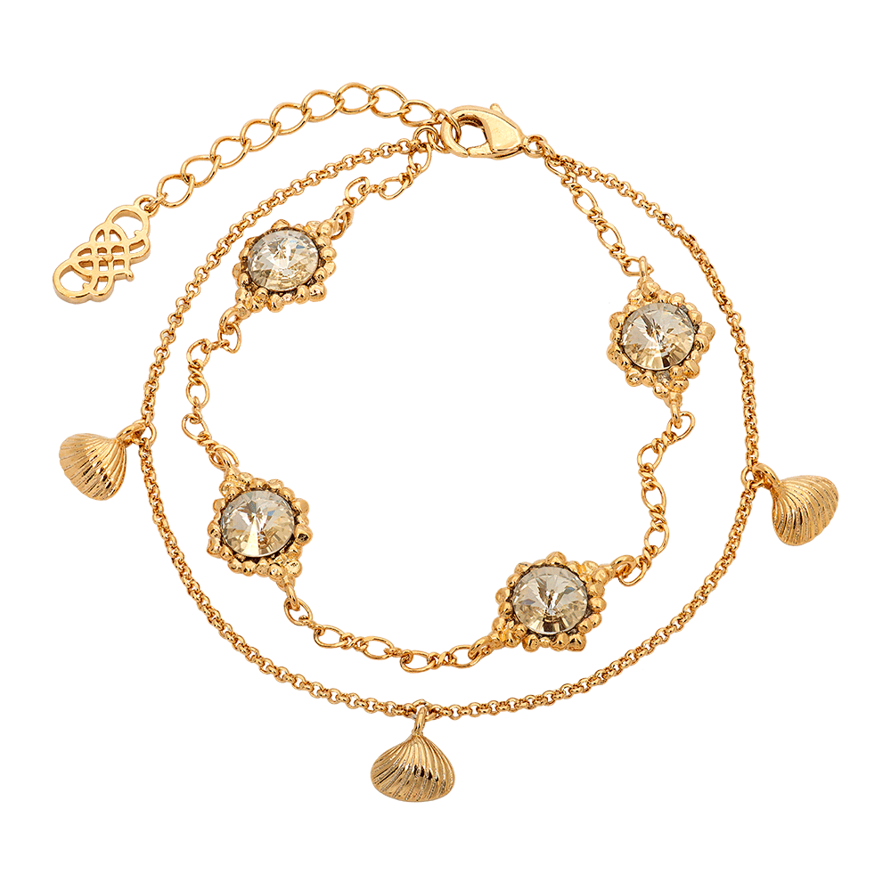 Bonnie bracelet - Crystal (Gold)