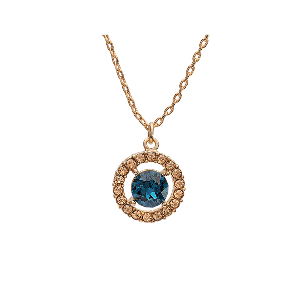 Miss Miranda necklace - Golden blue