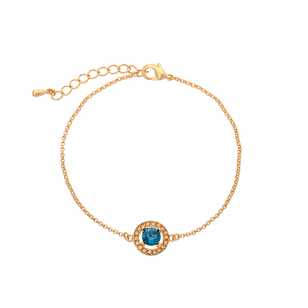Miss Miranda bracelet - Golden blue
