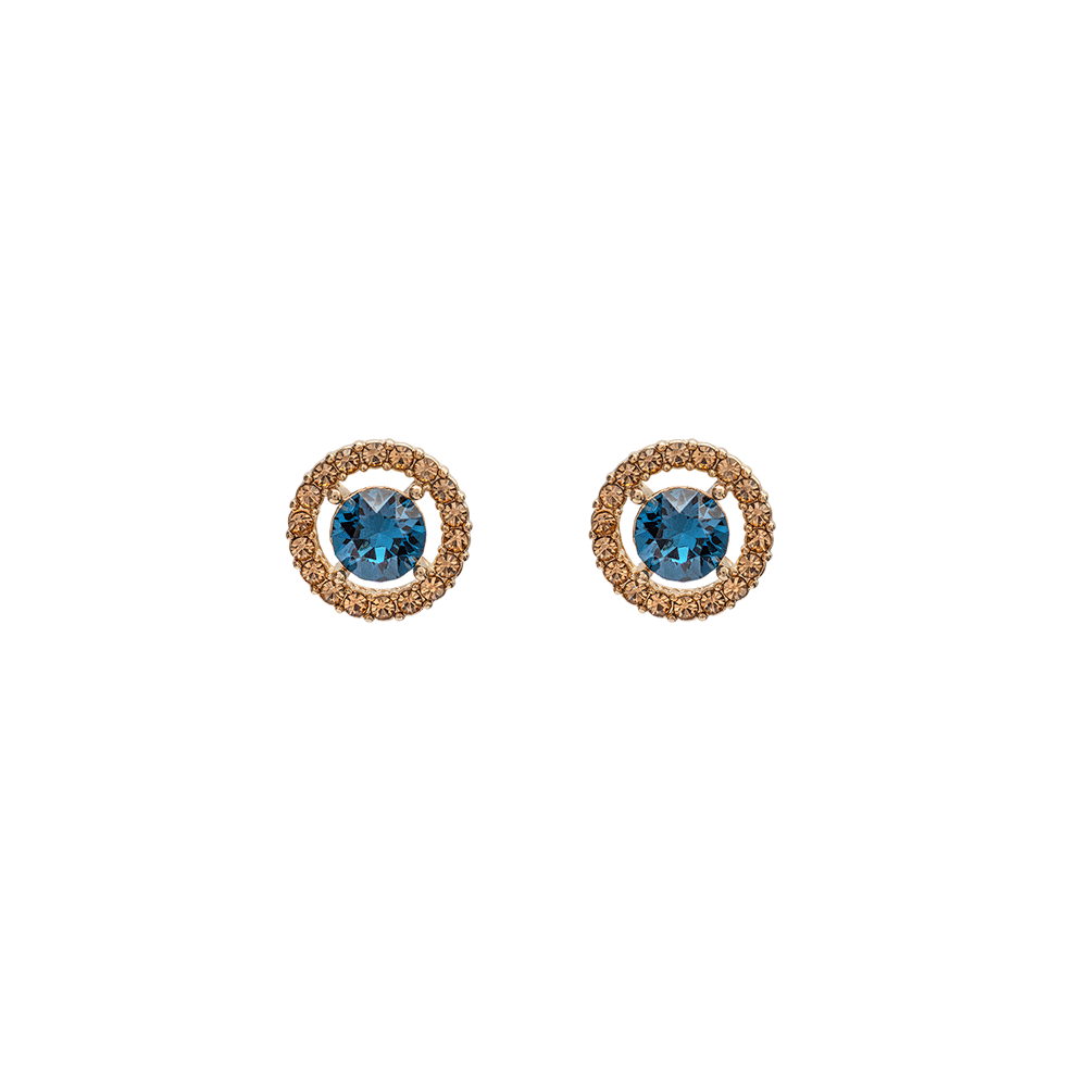 Miss Miranda earrings - Golden blue