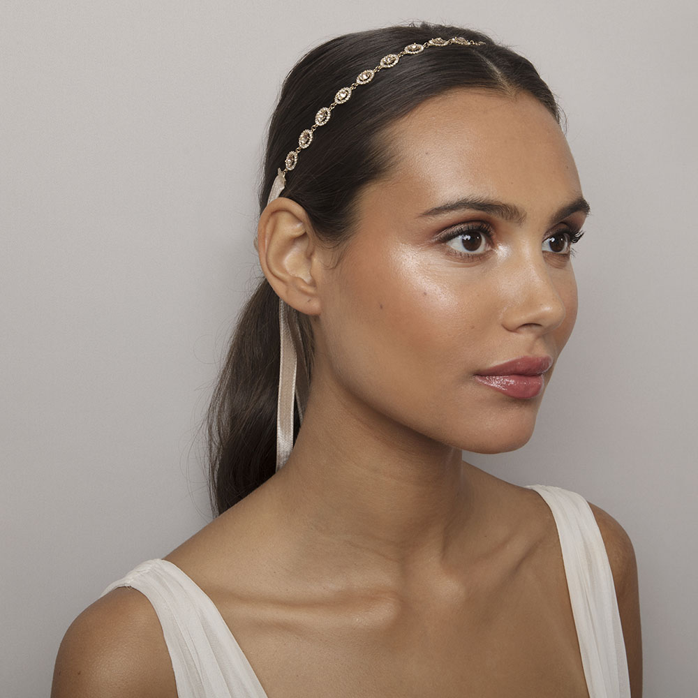 Miranda hairband - Light silk
