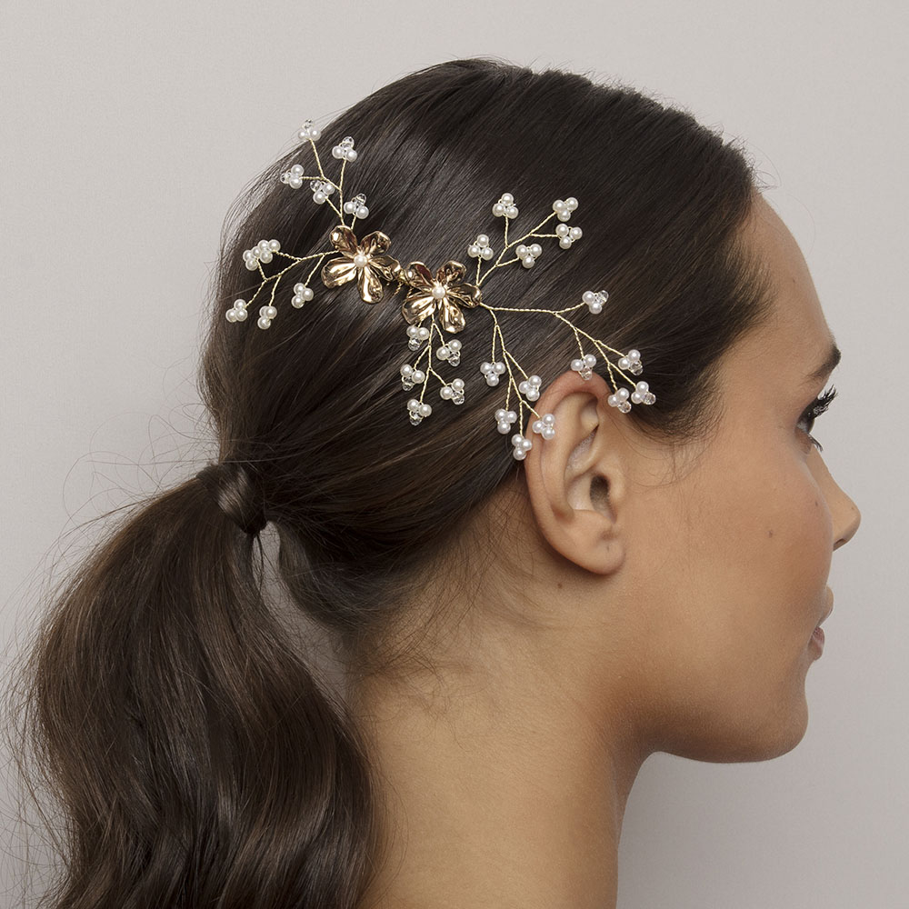Miss Leonore hairpiece- Ivory (Gold)