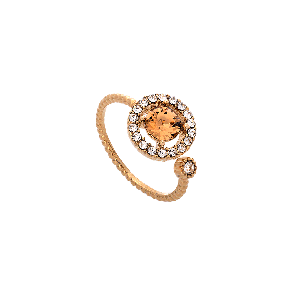 Miranda ring - Light colorado topaz (Gold)