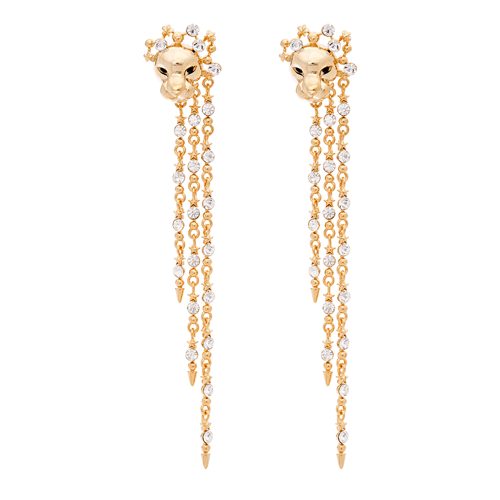 The Lion Queen earrings - Gold