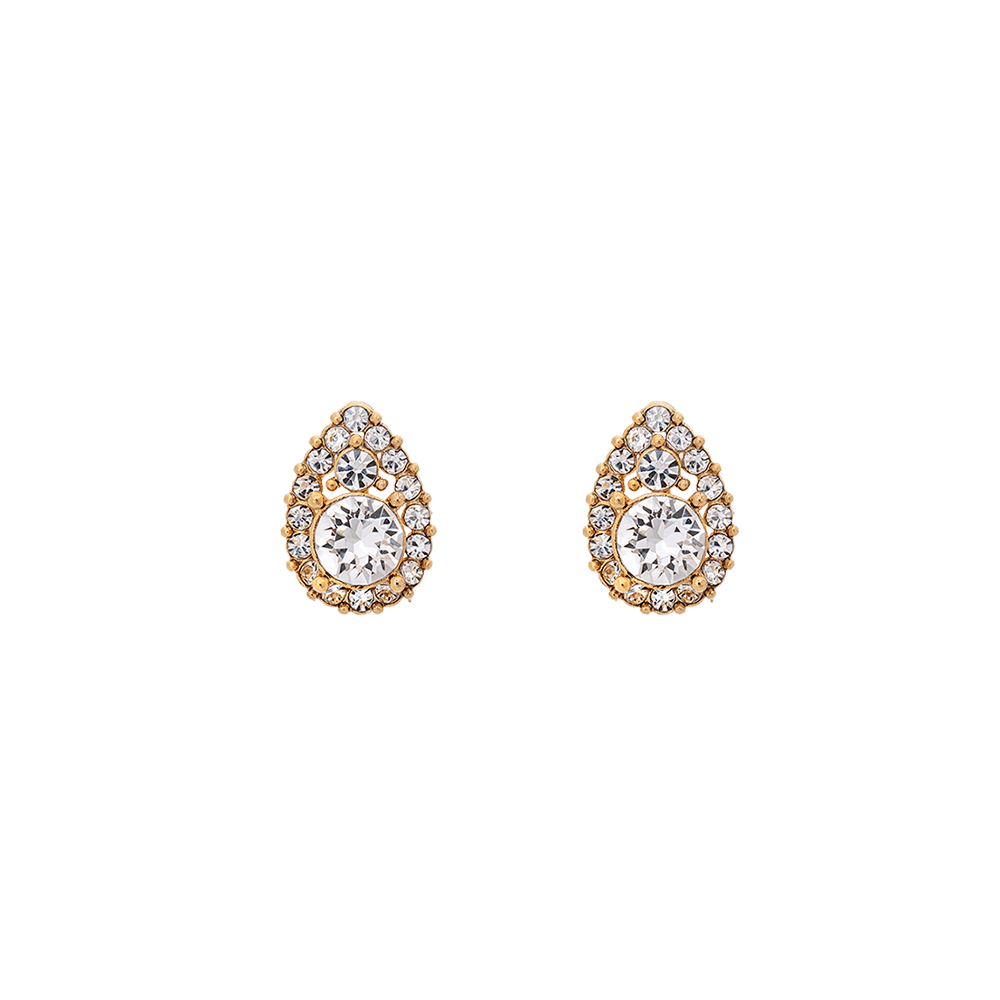 Elsa earrings - Crystal (Gold)