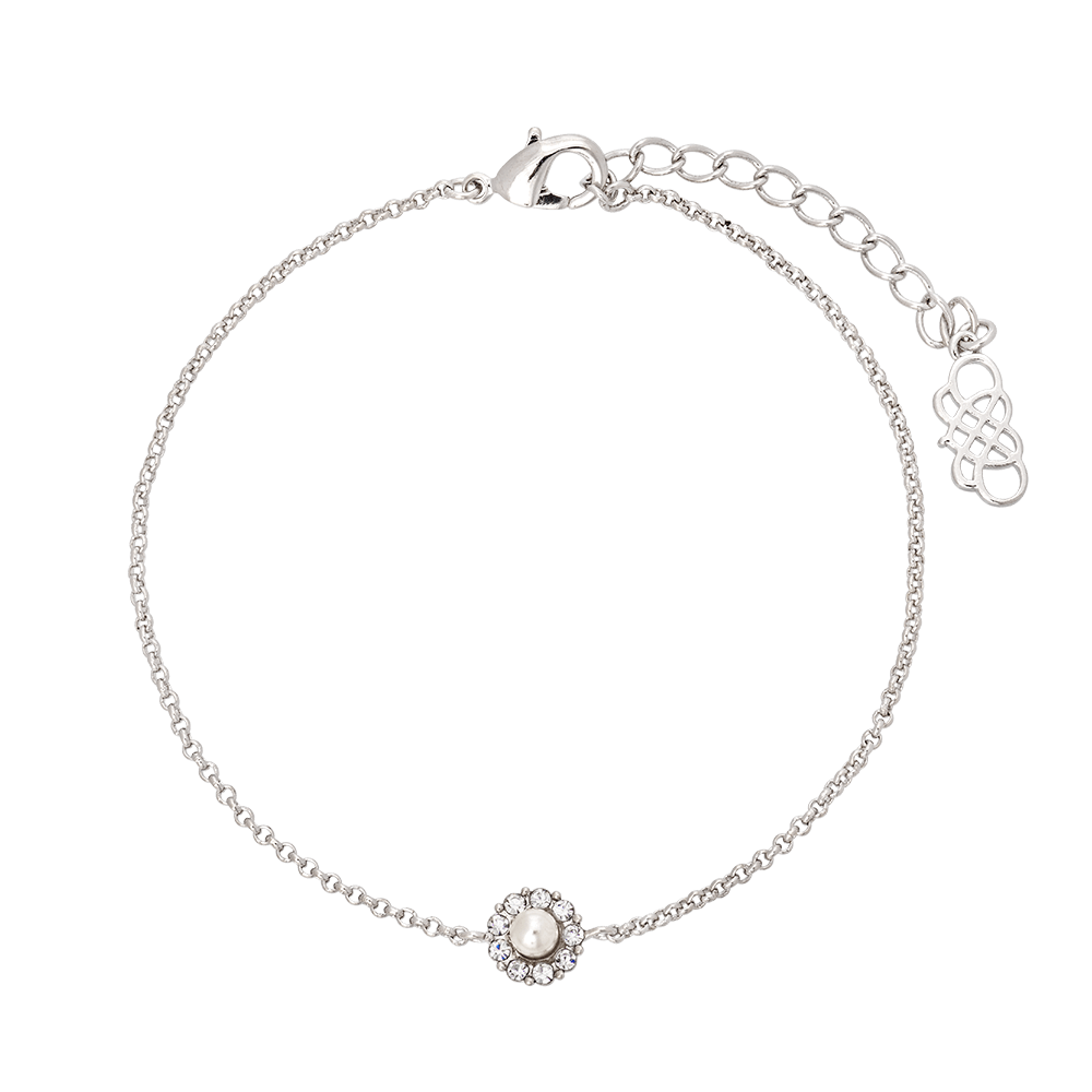 Petite Miss Sofia pearl bracelet - Crystal (Silver)
