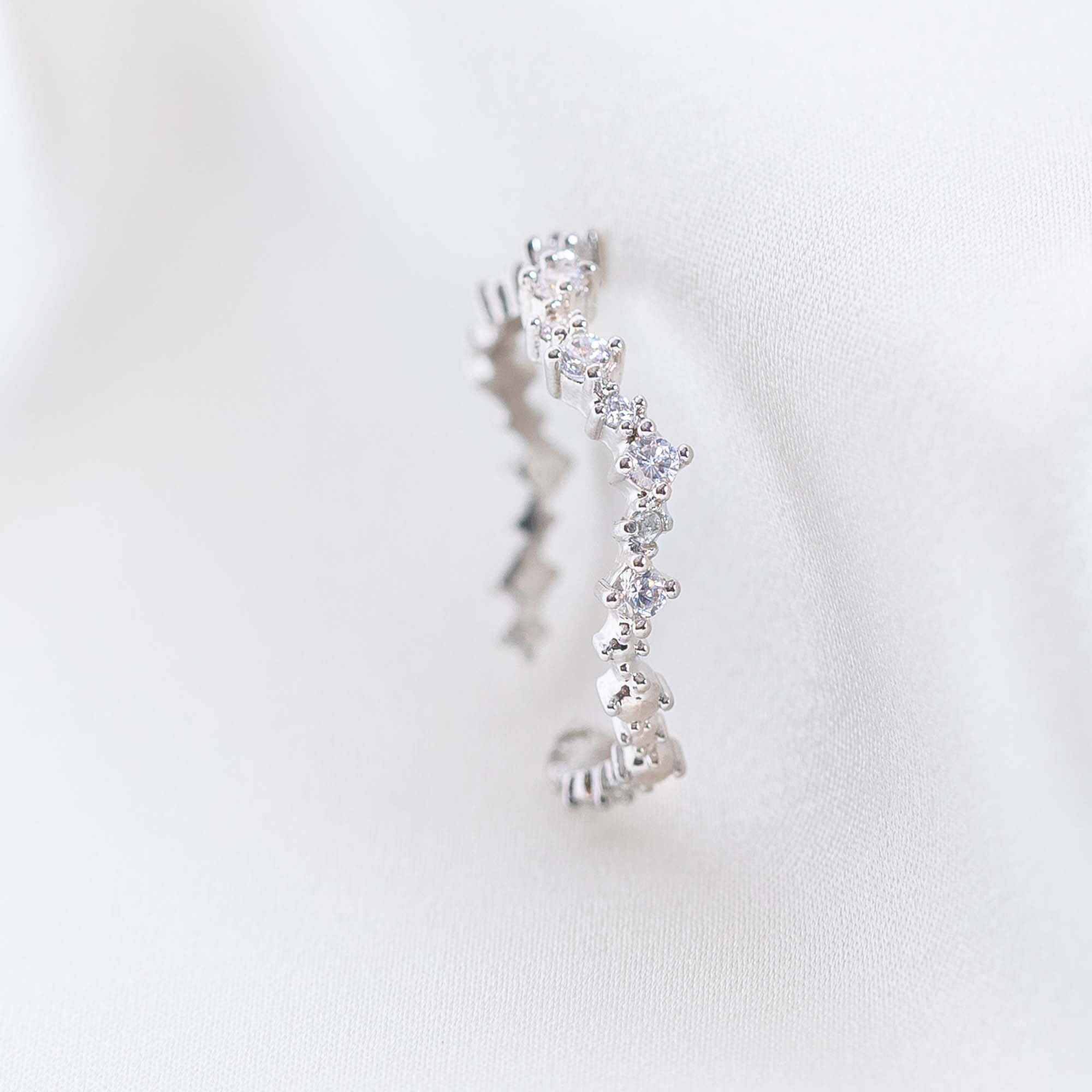 Petite Capella ring - Crystal (Silver)