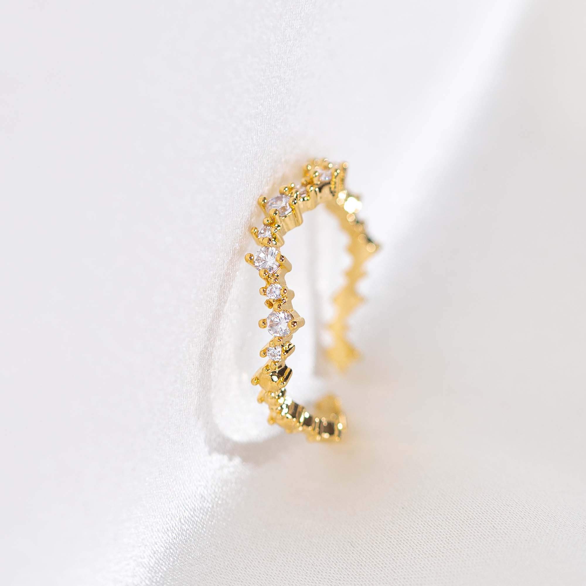 Petite Capella ring - Crystal (Gold)