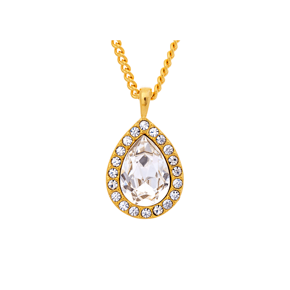 Miss Amy necklace - Crystal (Gold)