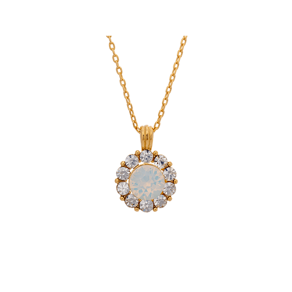 Sofia necklace - Snow white opal