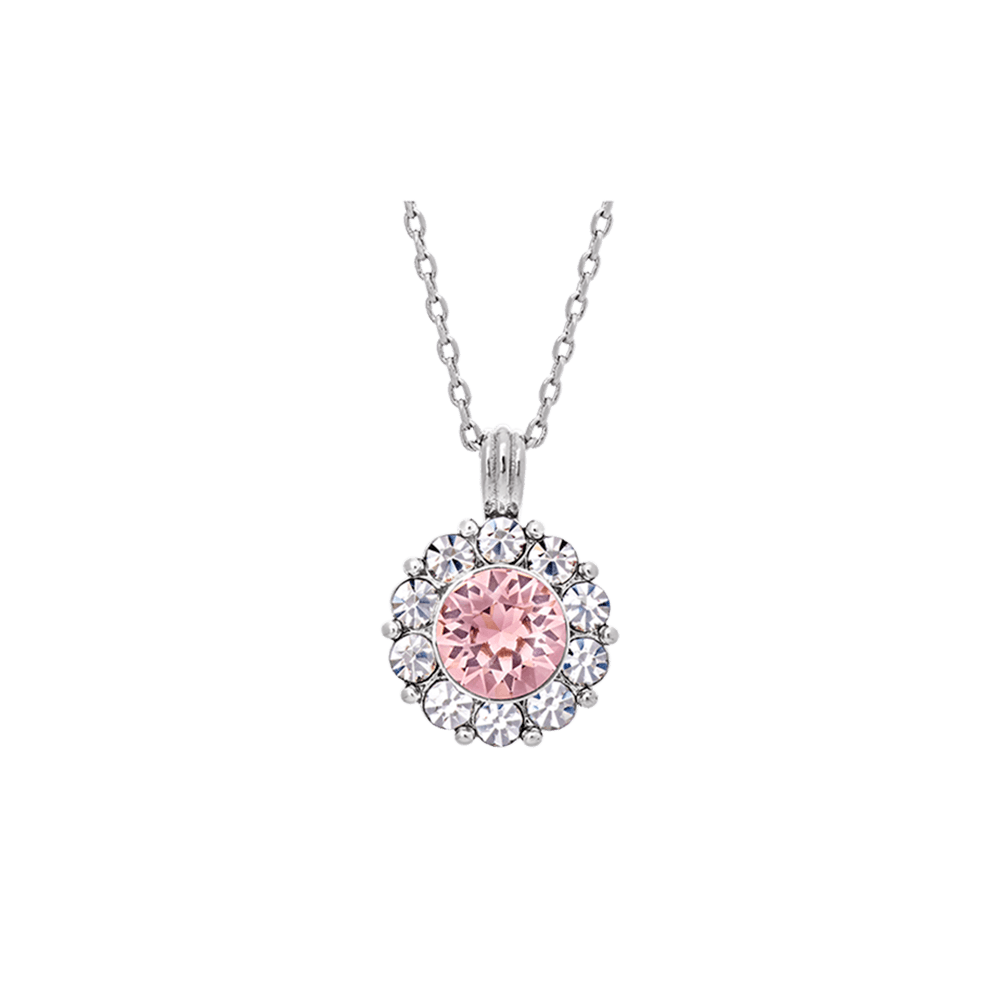 Sofia necklace - Vintage rose (Silver)