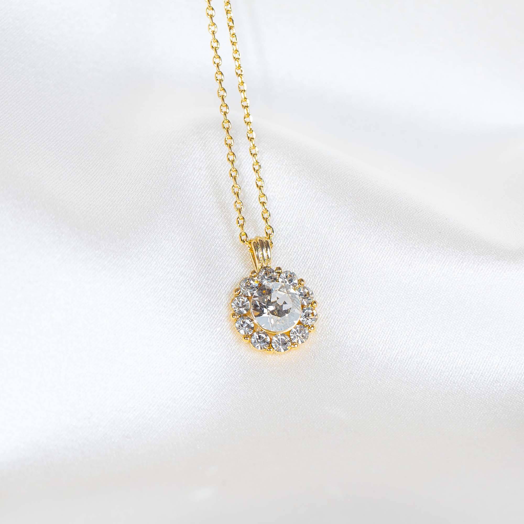 Sofia necklace - Crystal (Gold)