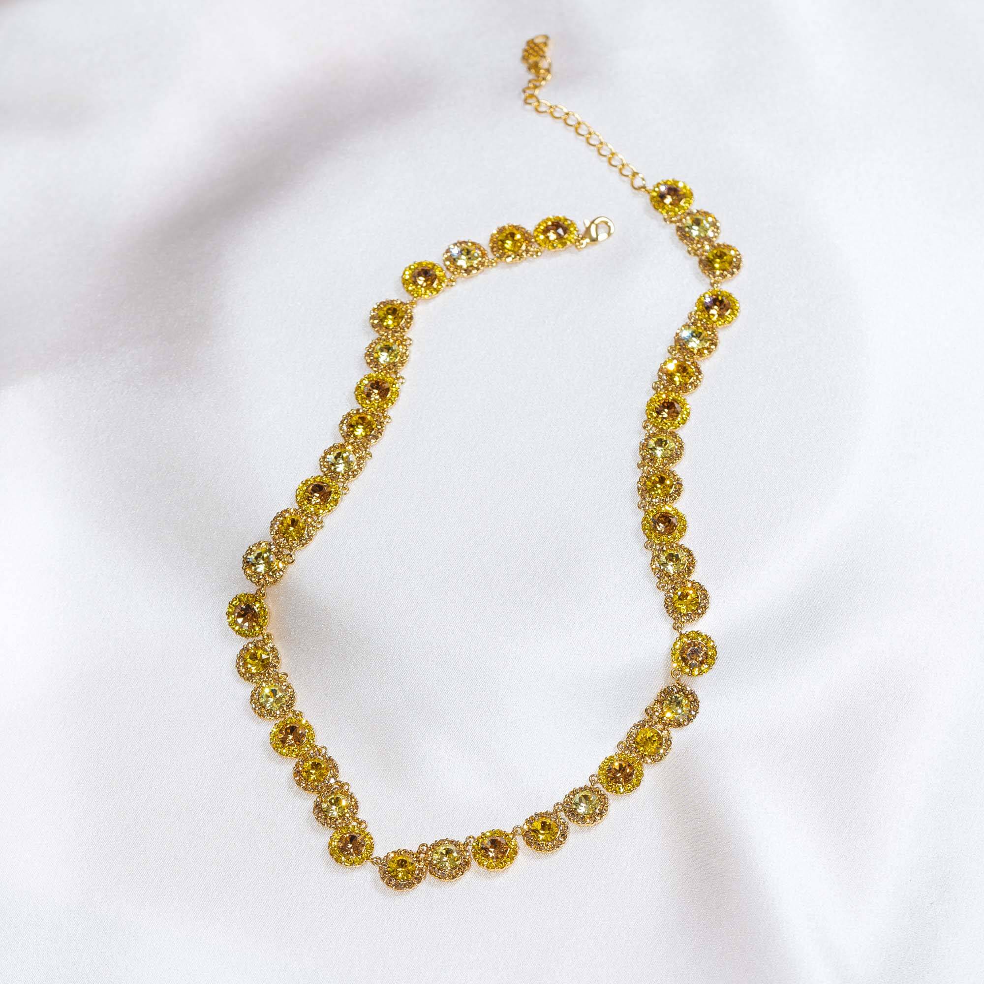 Sofia avantgarde necklace - Honeygold