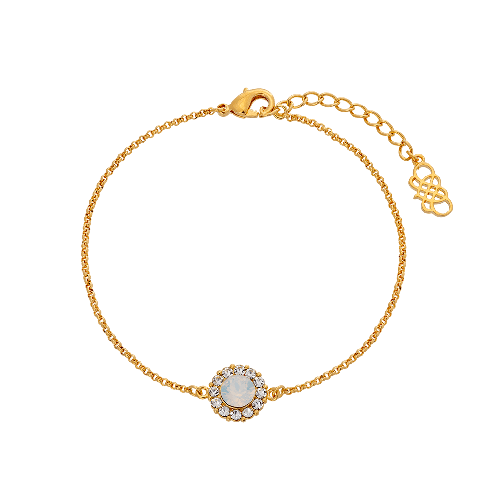 Celeste bracelet - Snow white opal