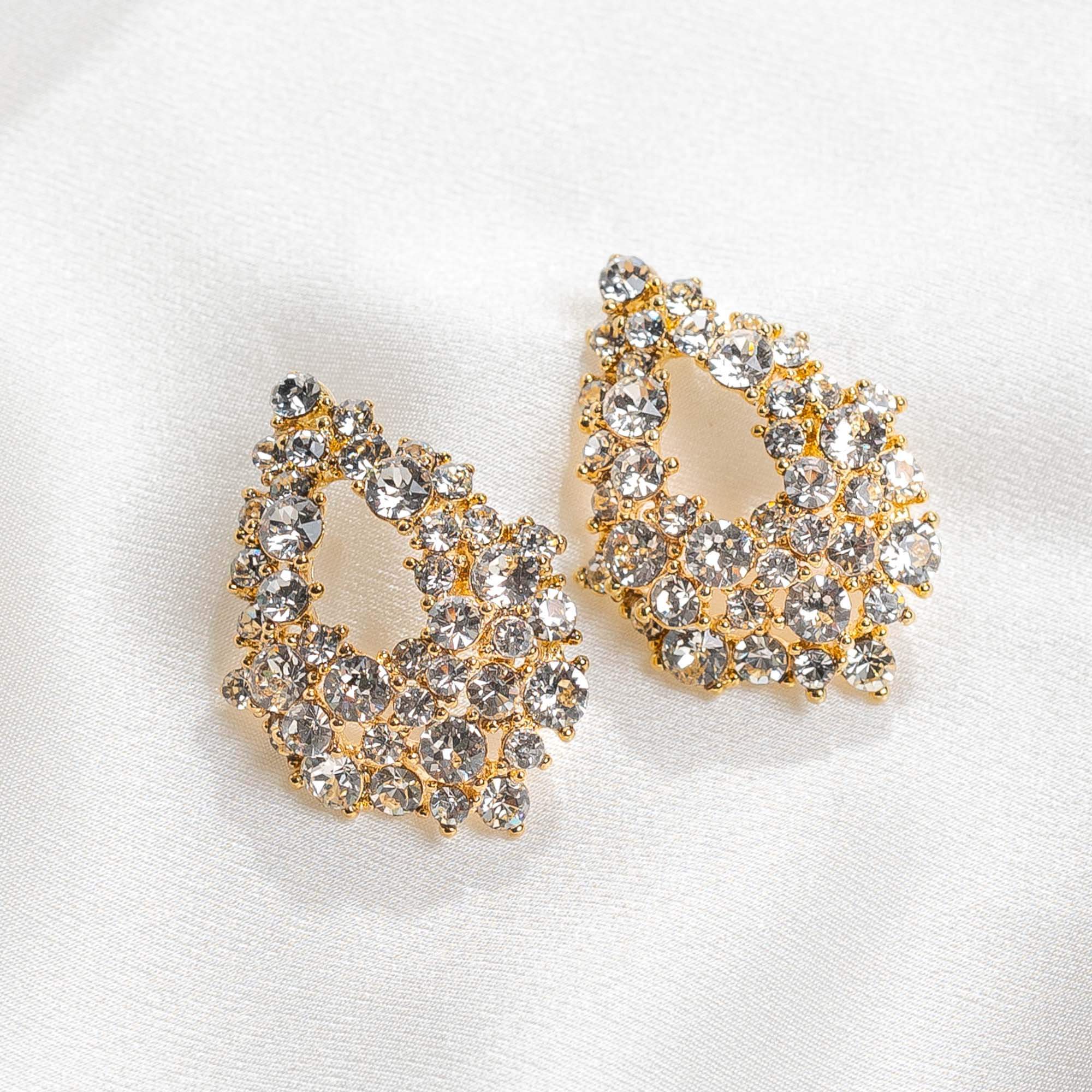 Alice earrings - Crystal (Gold)
