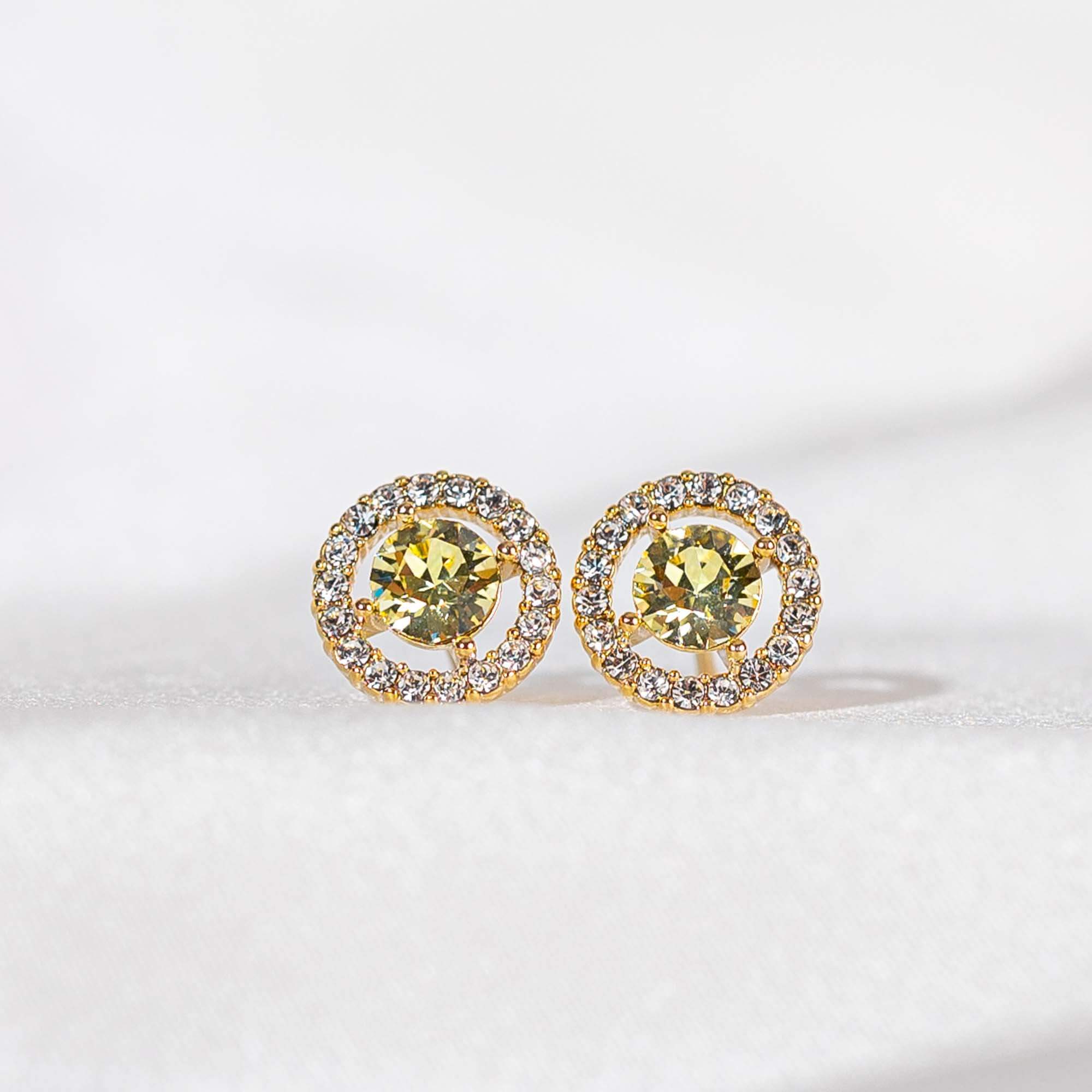 Miss Miranda earrings - Crystal citrine