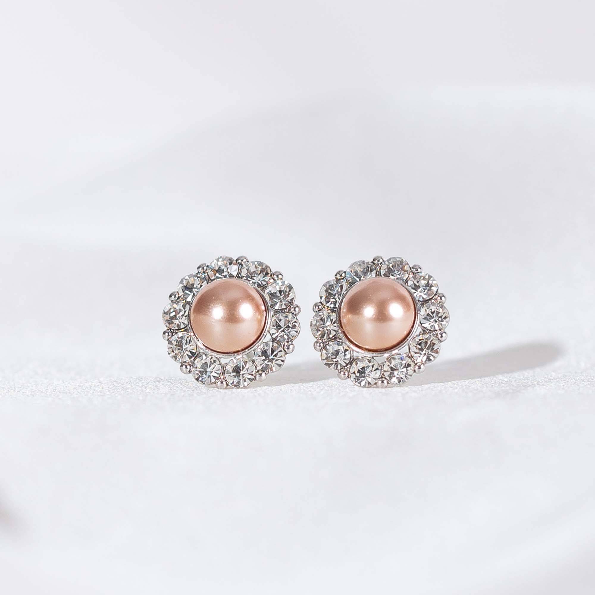 Miss Sofia pearl earring - Rose gold