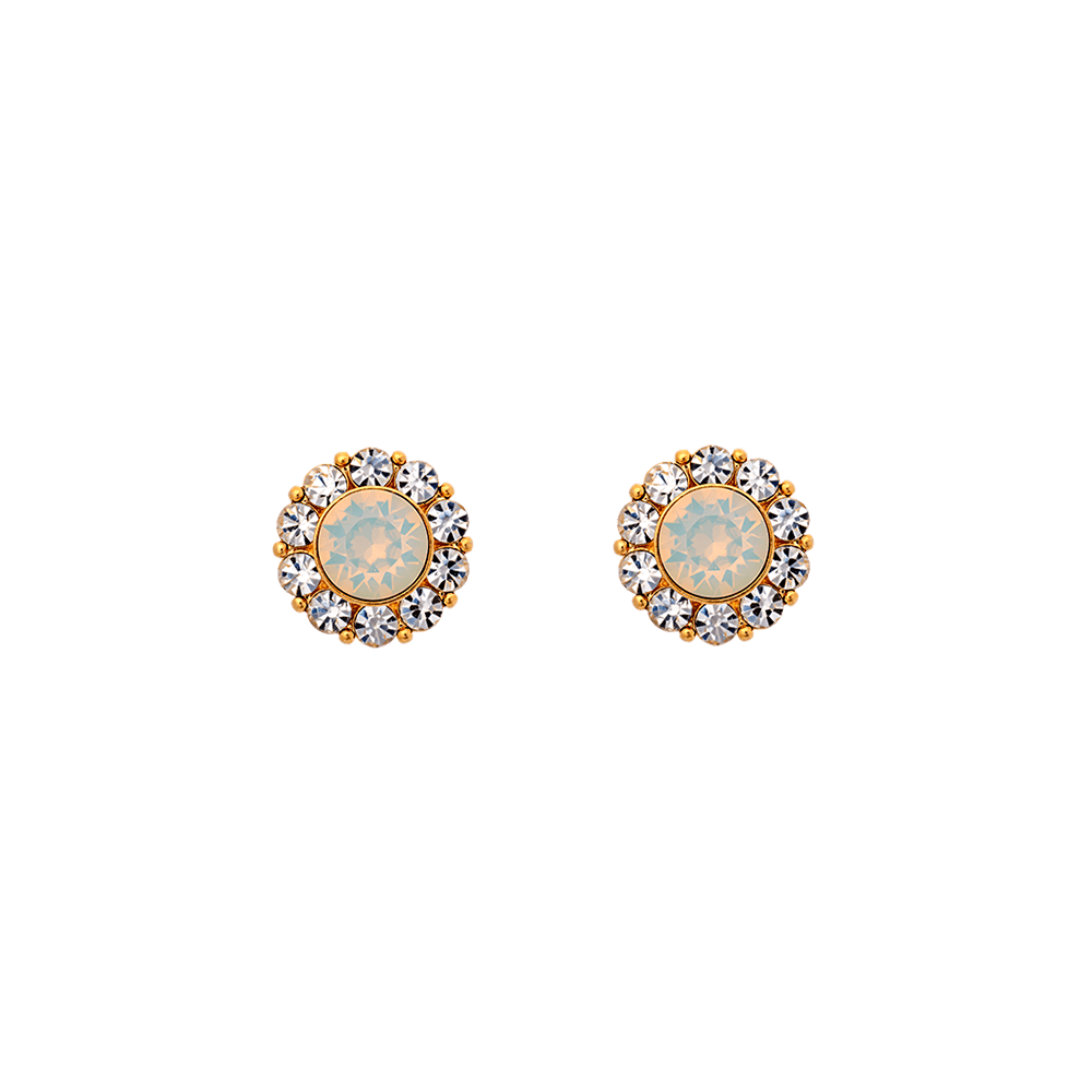 Miss Sofia earrings - Snow white opal