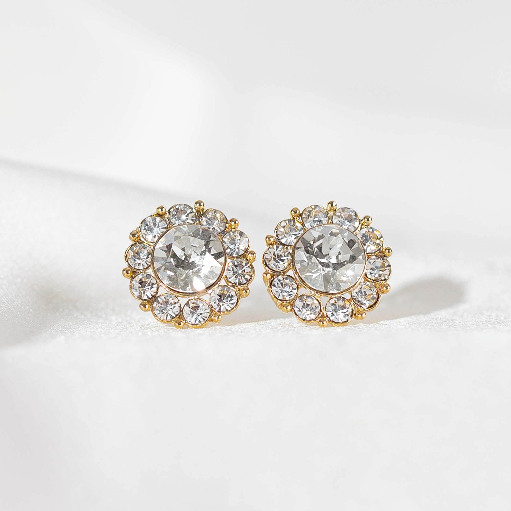 Miss Sofia earrings - Crystal (Gold)
