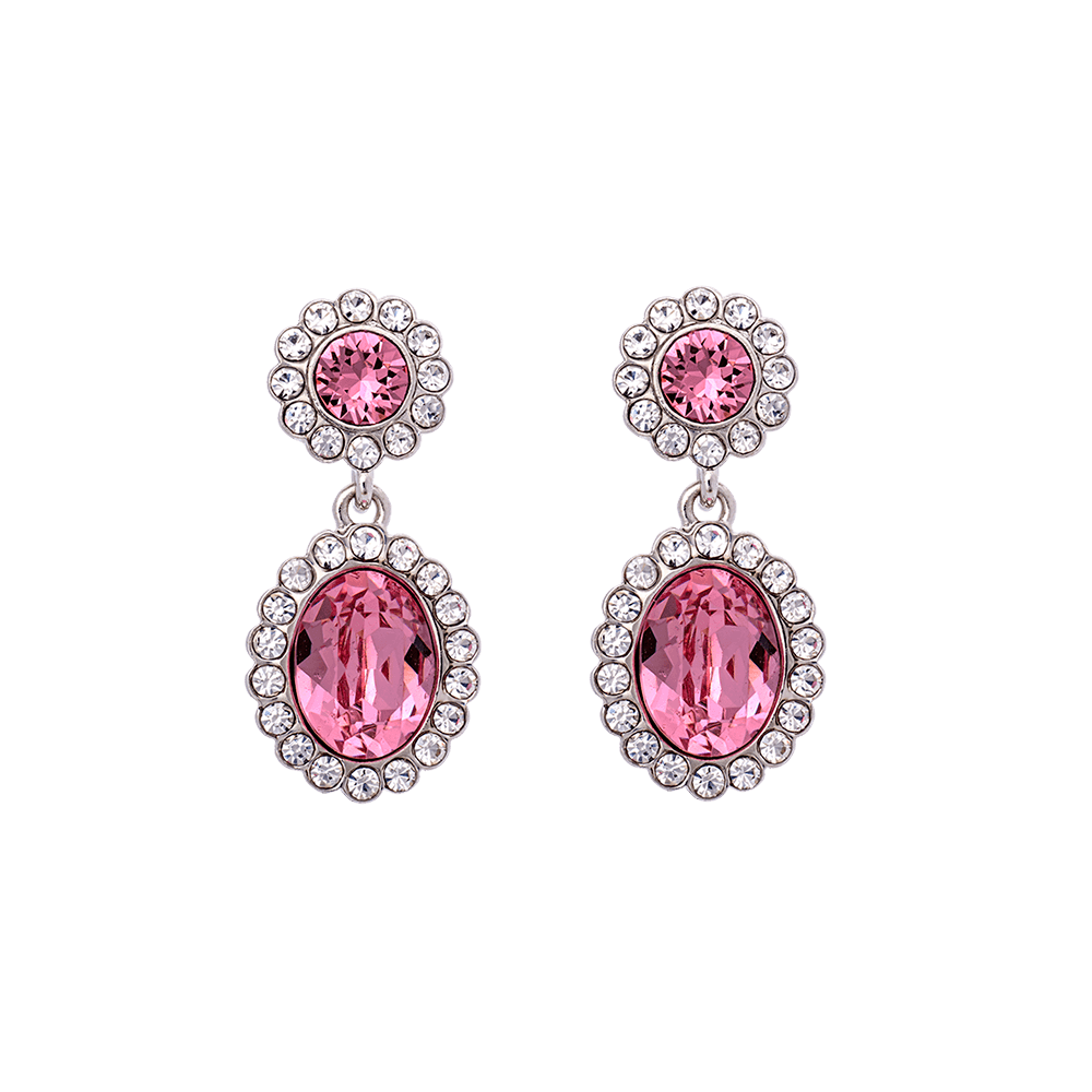 Elize earrings - Pink diamond