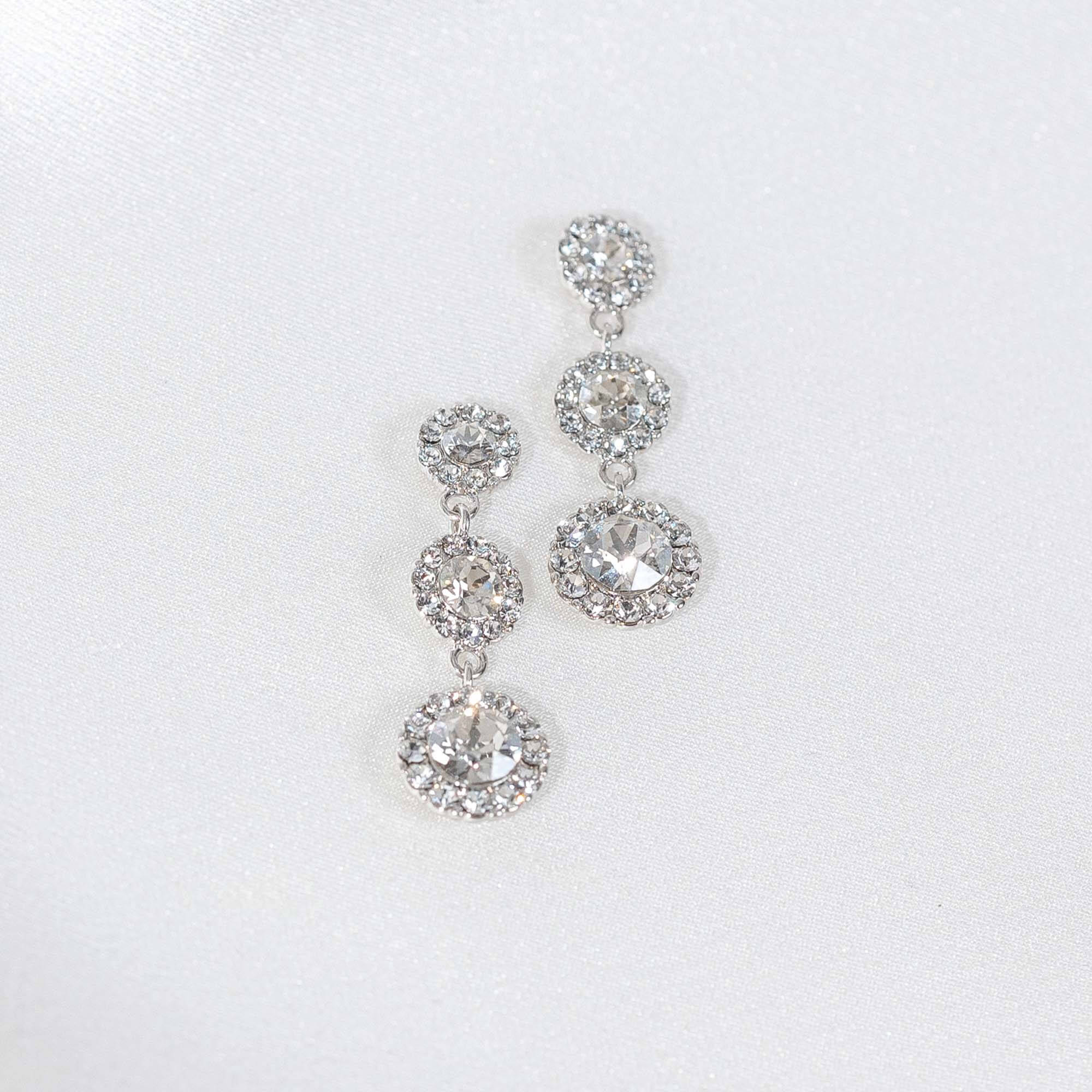 Petite Sienna earrings - Crystal