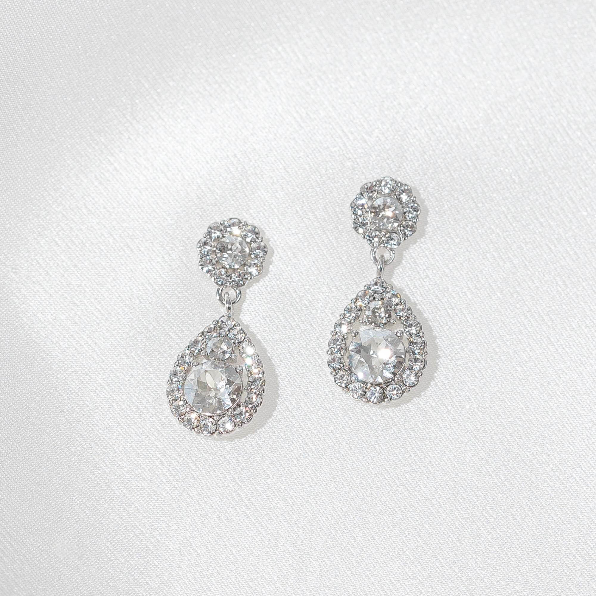 Petite Sofia earrings - Crystal
