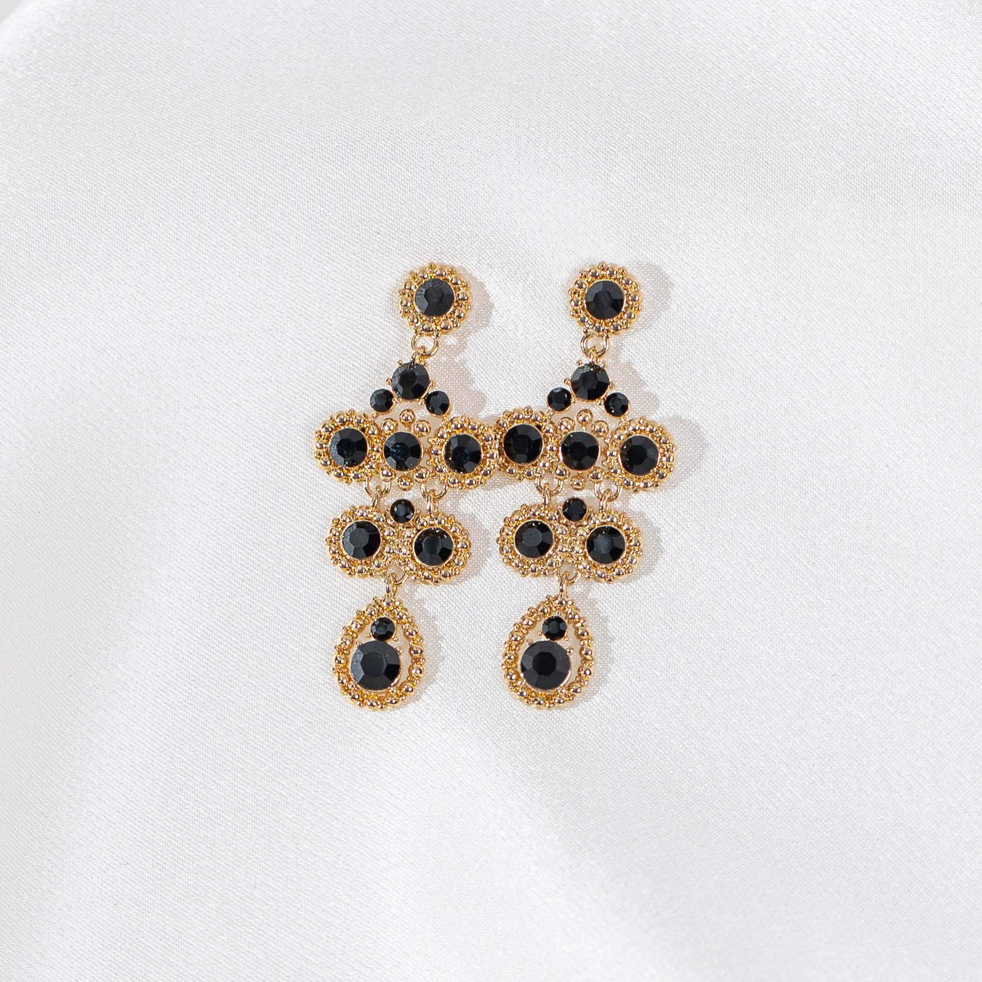 Petite Kate earrings - Jet