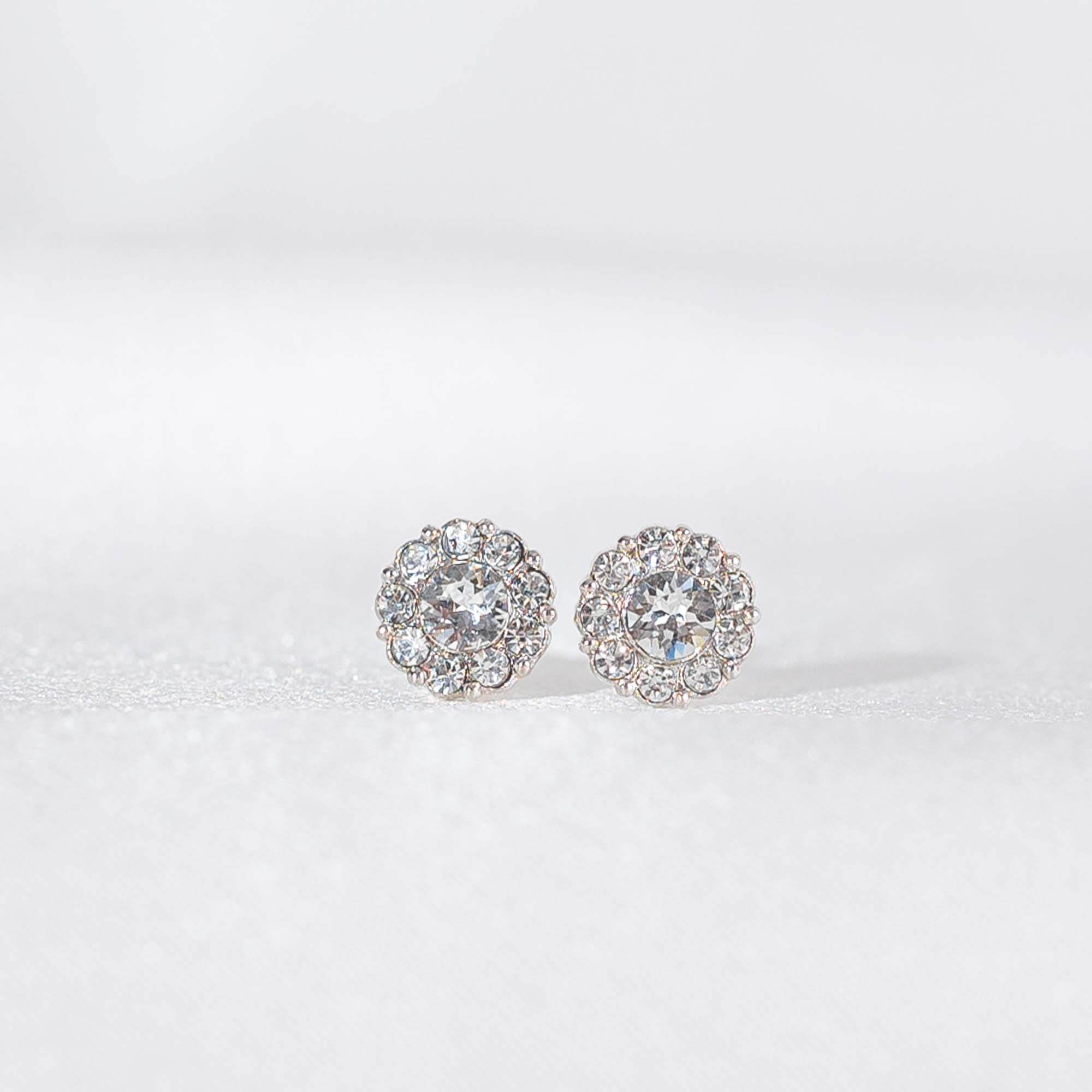 Petite Miss Sofia earrings - Crystal (Silver)