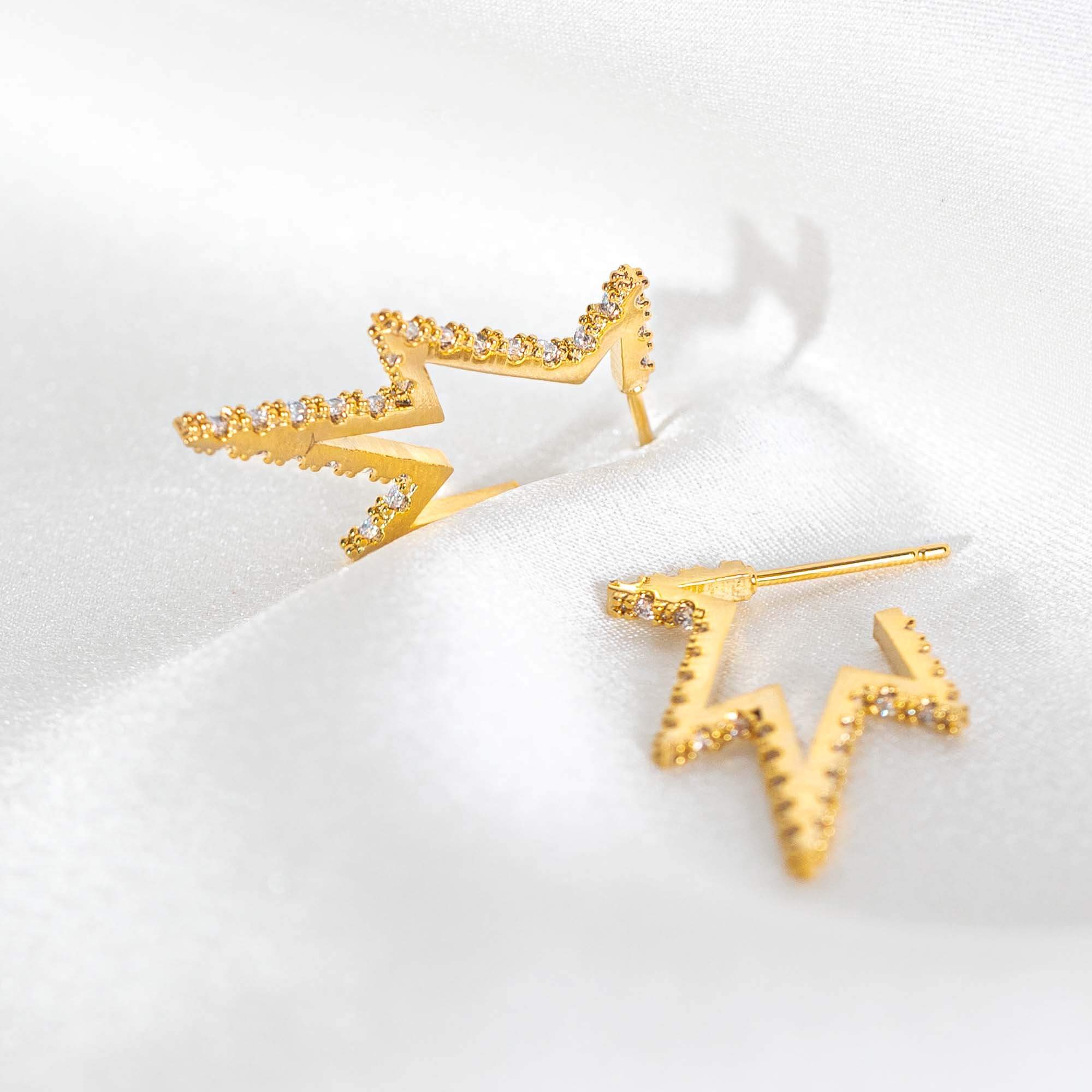 Petite Vega earrings - Crystal